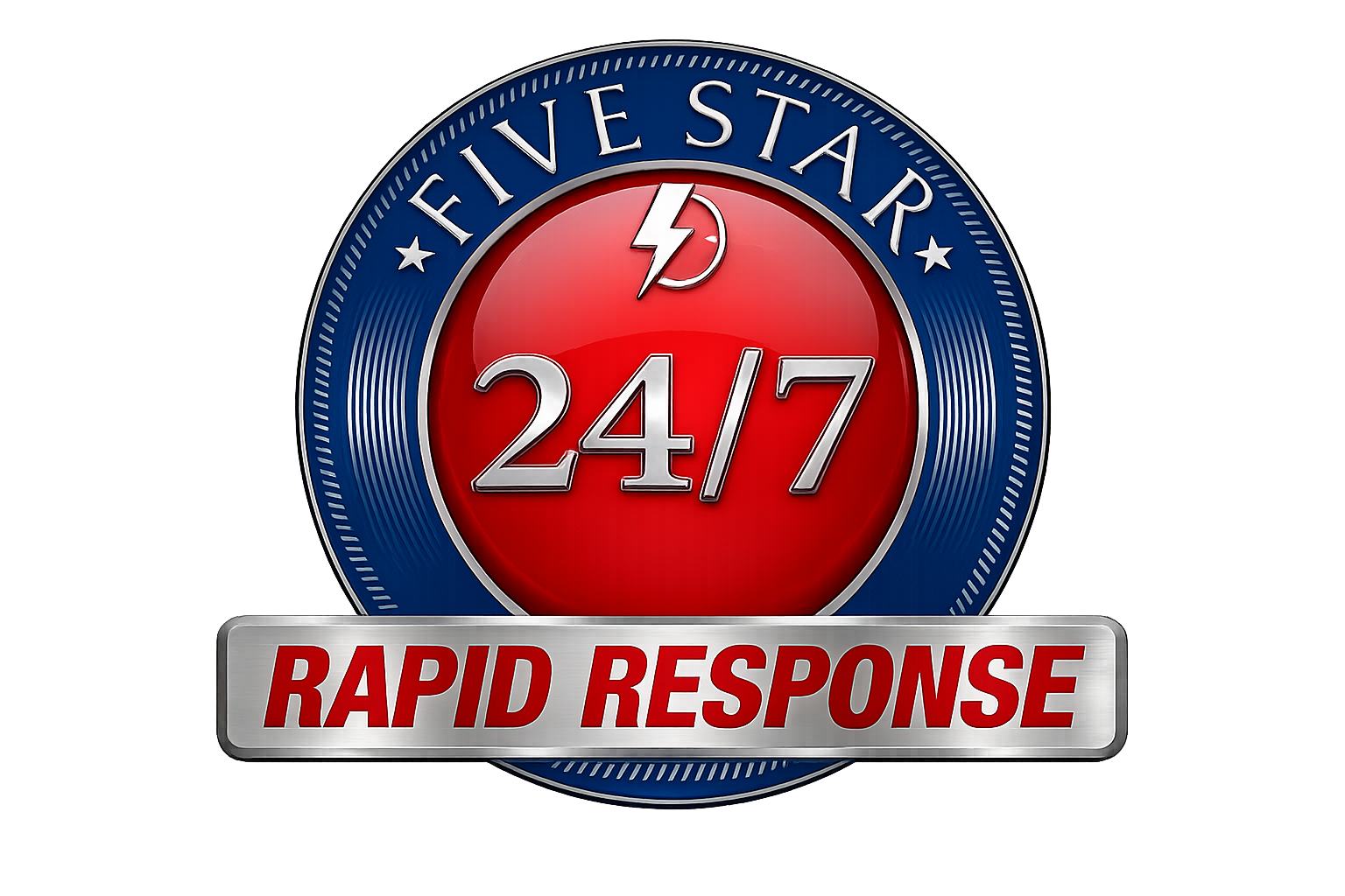 Five Star Mechanical 24/7 Rapid Response Emblem