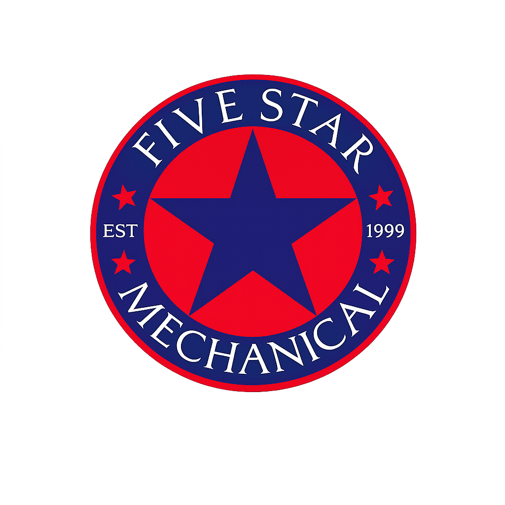 Five Star Mechanical Logo Identity Seal