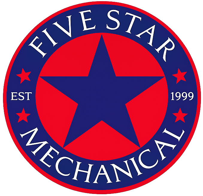 Five Star Mechanical Logo Identity Seal